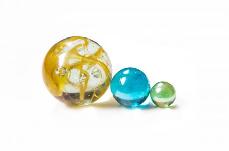 colourful glass marble balls