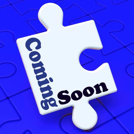 Coming Soon Puzzle Shows New Arrival Or Promotion Product