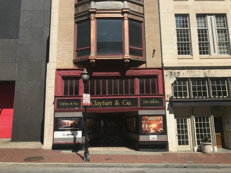 Commercial building storefront, 317 N. Charles Street, Baltimore, MD 21201