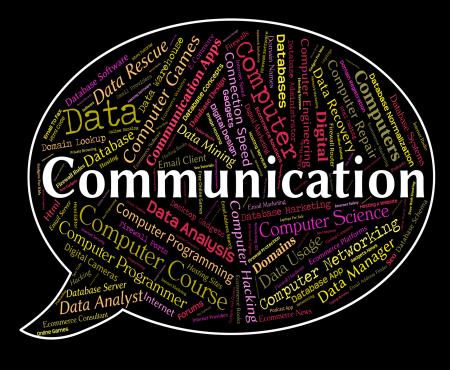 Communication Word Indicates Debate Communicating And Chatting