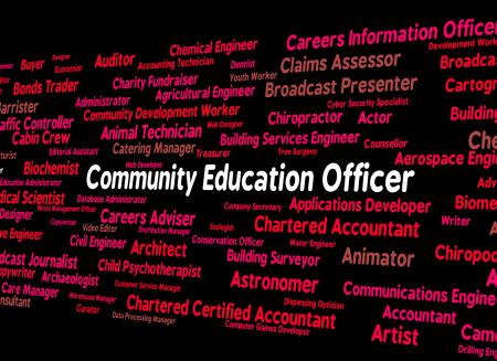 Community Education Officer Means Team Work And Recruitment