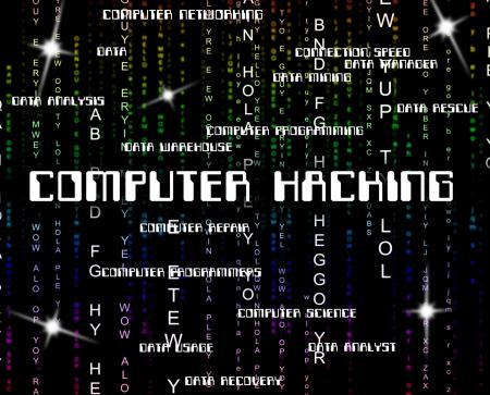 Computer Hacking Shows Crime Threat And Vulnerable