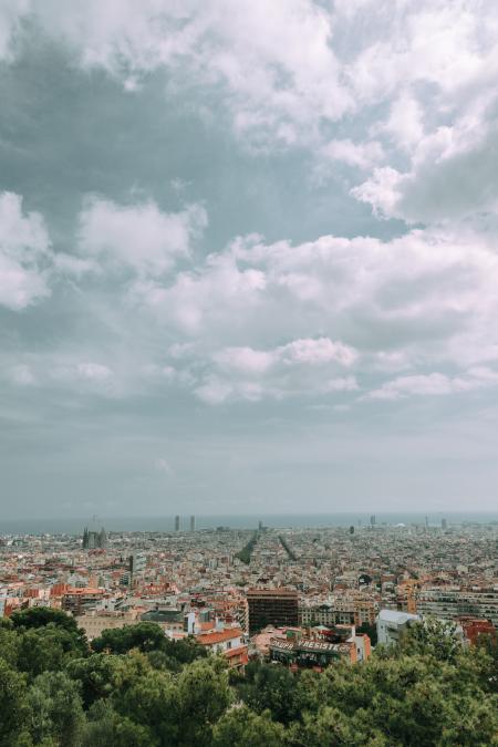 Concrete Structure Under White Clouds