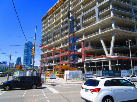 Construction on Lower Jarvis and Queen's Quay, 2017 06 08 -o