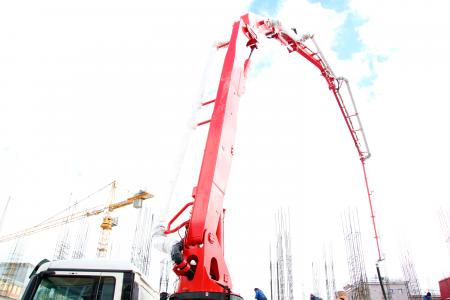 Construction site with crane