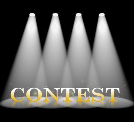 Contest Spotlight Shows Floodlight Competitive And Lights