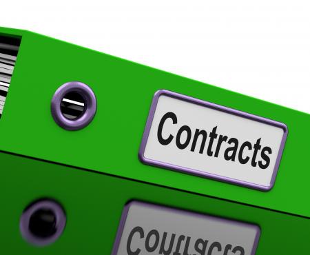 Contract File Shows Legal Business Agreements
