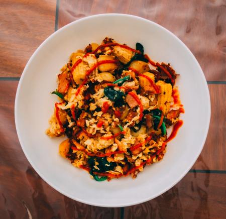 Cooked Food on White Bowl