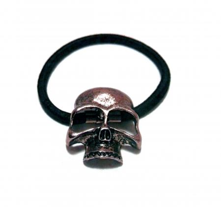 Copper tone 3d skull head band