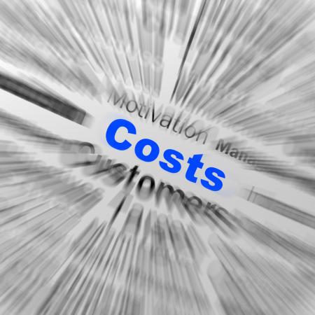 Costs Sphere Definition Displays Financial Management Or Costs Reducti