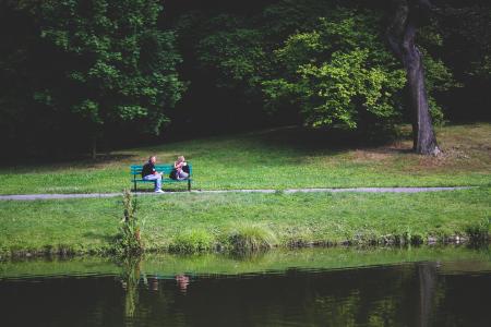 Couple on bench