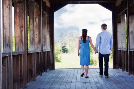 Couple Walking Into the Unknown