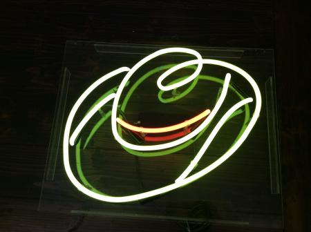Cowboy neon sign