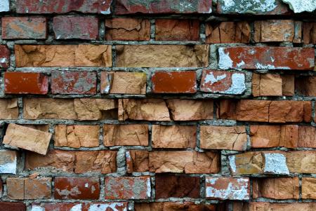 Cracked bricks