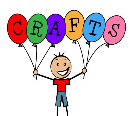 Crafts Balloons Indicates Bunch Male And Designing