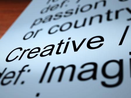 Creative Definition Closeup Showing Original Ideas