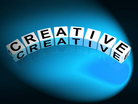 Creative Dice Mean Innovative Inventive and Imaginative