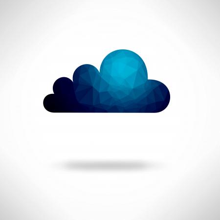 Creative digital cloud background
