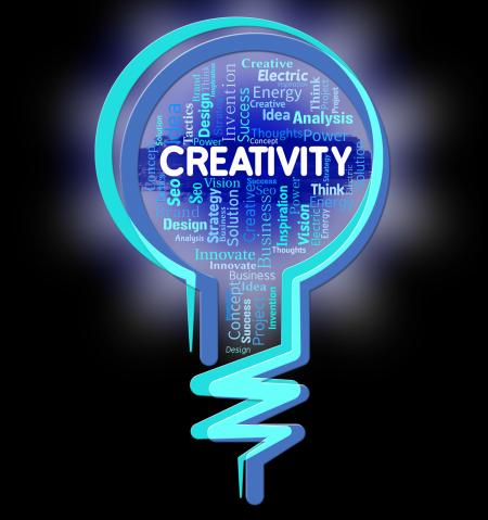 Creativity Lightbulb Shows Inventions Designs And Design