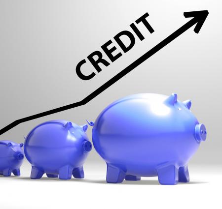 Credit Arrow Means Lending Debt And Repayments