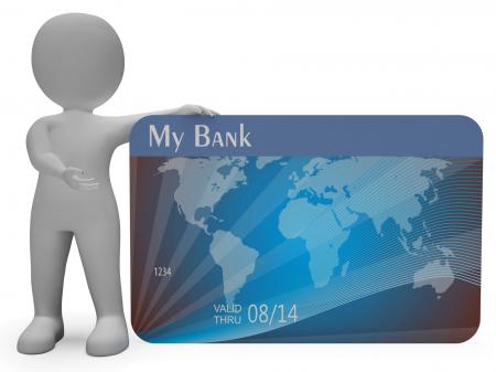 Credit Card Means Commerce Finance And Purchasing 3d Rendering