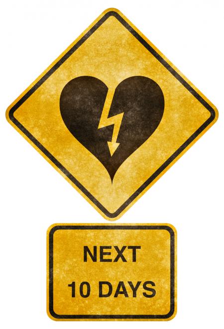 Crossing Road Grunge Sign - Heart-Strick