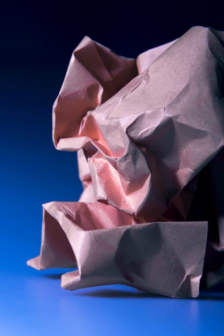 crumpled paper