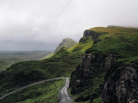 Curved Mountain Road