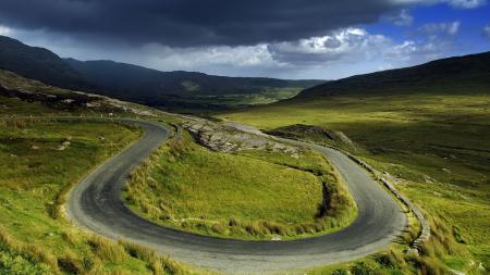 Curvy Mountain Road