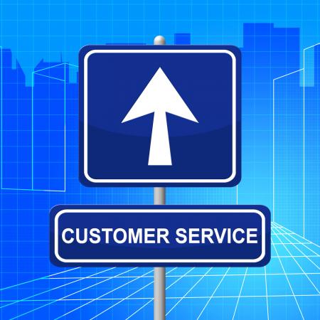 Customer Service Represents Help Desk And Advertisement