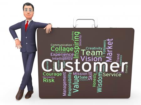 Customer Words Indicates Patronage Shoppers And Purchaser