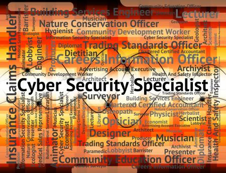 Cyber Security Specialist Shows World Wide Web And Employment