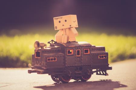 Danboard on Top of Toy Train