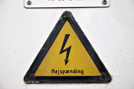 Danish High Voltage Sign
