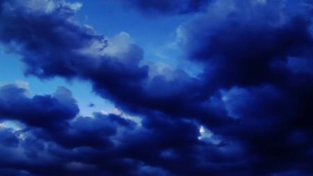 Dark blue clouds