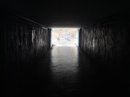 Dark underpass