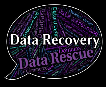 Data Recovery Indicates Getting Back And Bytes