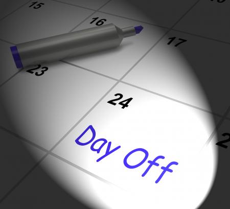 Day Off Calendar Displays Work Leave And Holiday