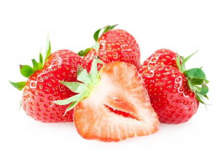Delicious red strawberries