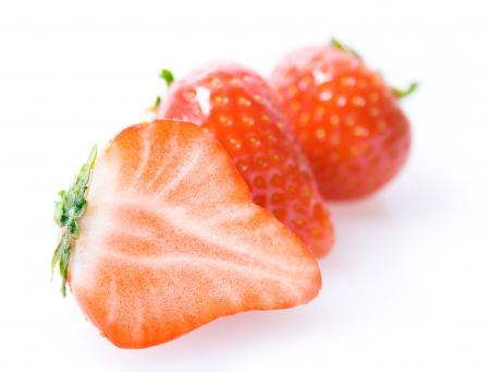 Delicious red strawberries