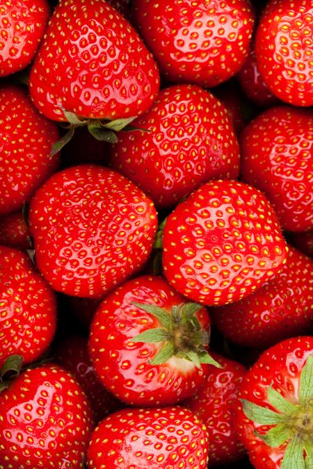 Delicious red strawberries