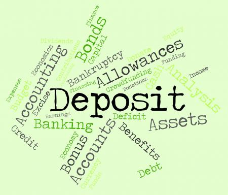 Deposit Word Means Part Payment And Advance