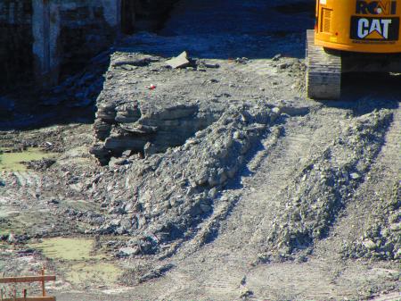 Detail of construction north of Queen, between Broadview and the DVP, 2017 06 03 A -b