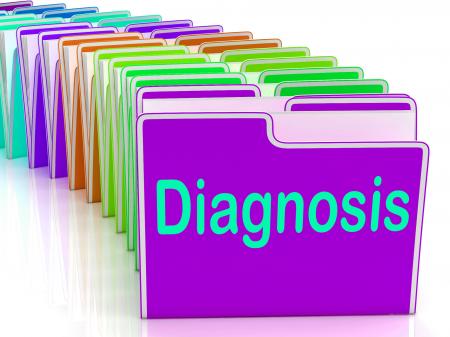 Diagnosis Folder Shows Medical Conclusions And Illness