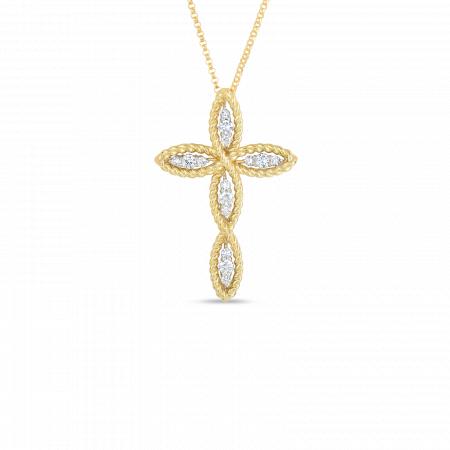 Diamond cross neclace