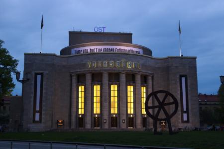 Die Volksbuehne at Night, Rosa-Luxembourg Platz