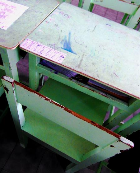 Dirty School Desk