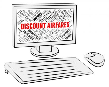 Discount Airfares Indicates Current Price And Aircraft