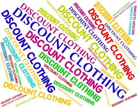 Discount Clothing Shows Garment Cheap And Text