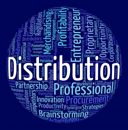 Distribution Word Means Distribute Logistics And Text